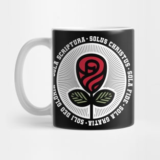 Luther's Rose. The Five Solas of the Reformation. Mug